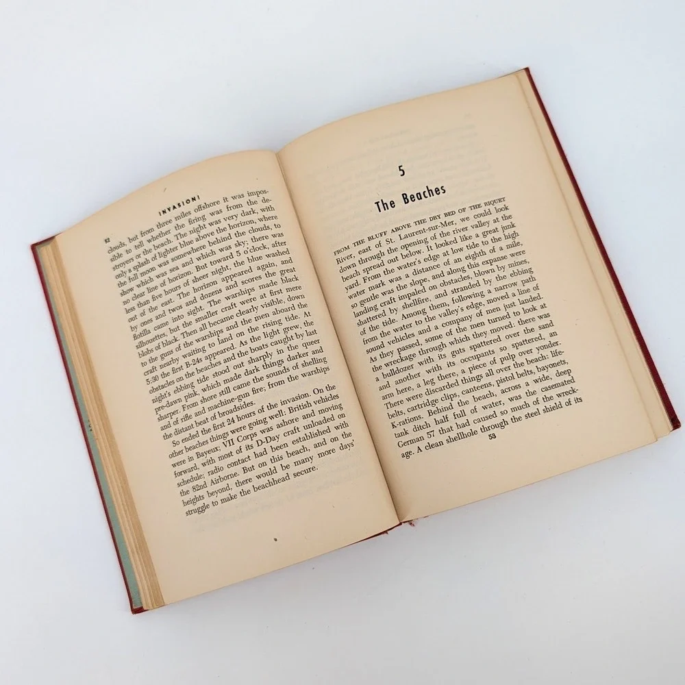 Invasion! 1944 1st Edition with Handwritten Military Inscription Wertenbaker WW2